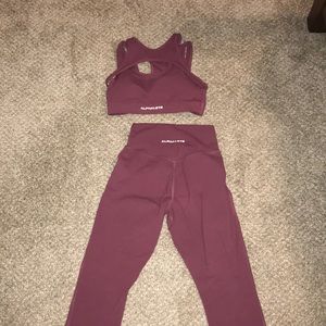 Tik tok cross leggings matching set